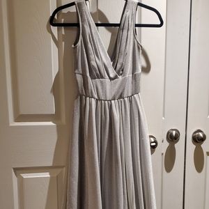 Retro Marilyn Monroe style Silver Dress